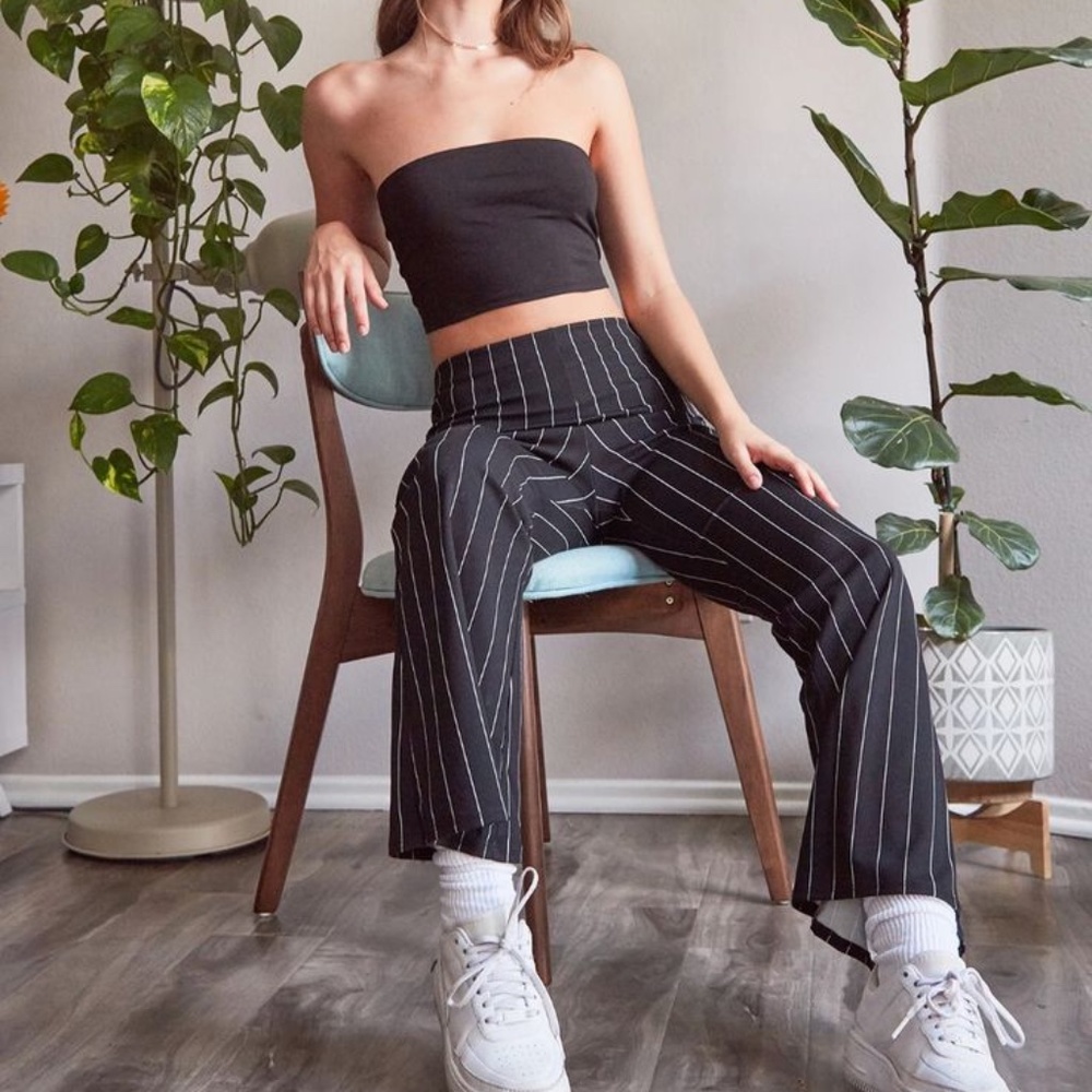 Striped trousers